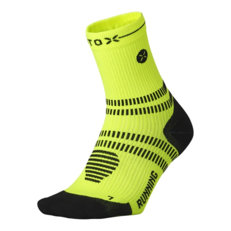 STOX Energy Socks Running Compression Ankle Socks (targeted compression) neon yellow men - 1 pair